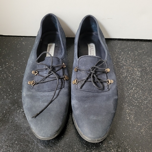 Bally Navy Suede Shoes - Picture 3 of 8
